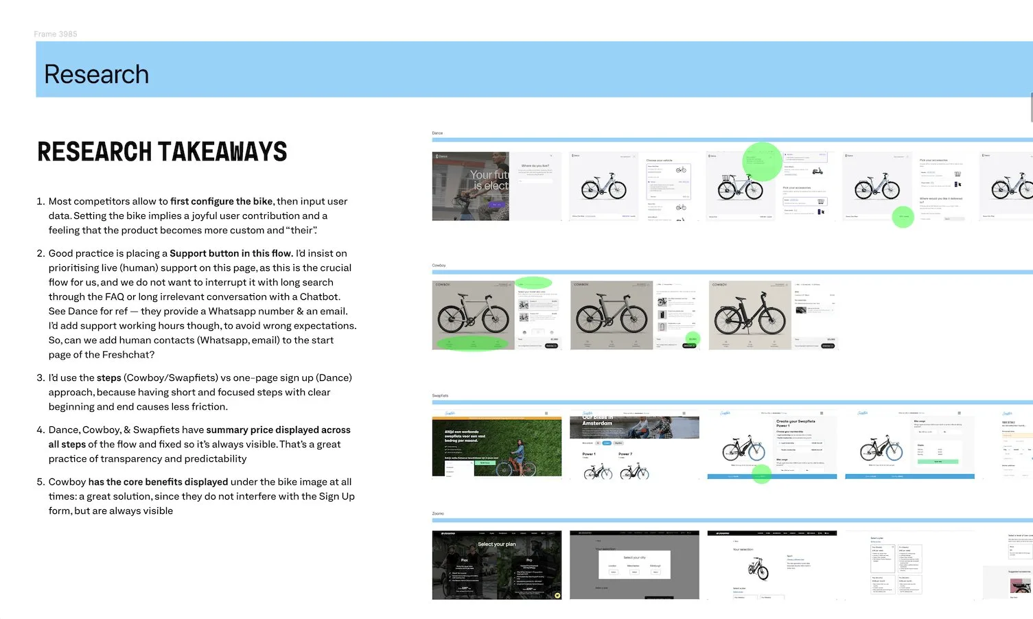 Research sign-up screen