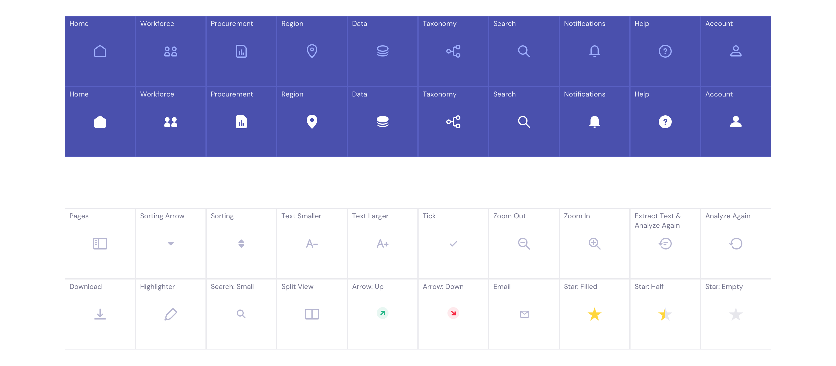 Brightfield icon system