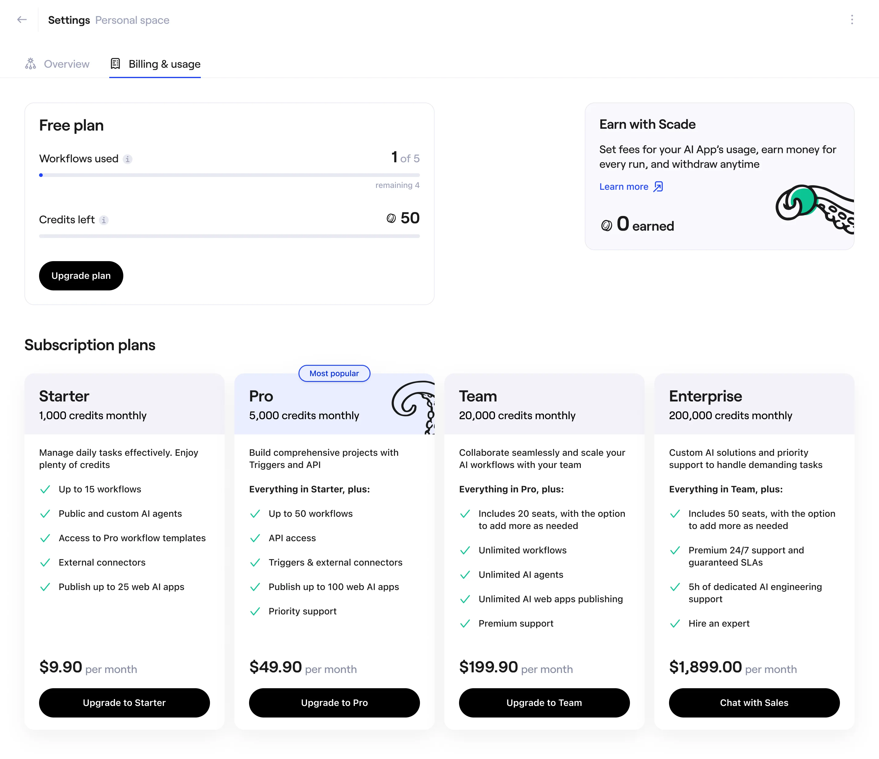 Scade plan — after redesign