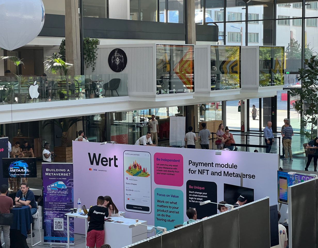 Wert booth at Metaverse Summit Paris 2022