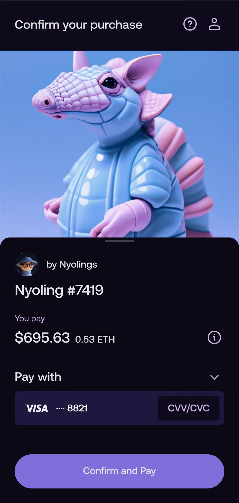 Wert checkout mobile